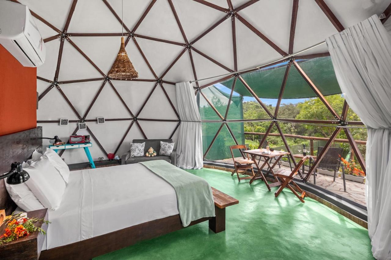 Glamping Serra Da Canastra - Casinha De Hortela - Domo Embauba Delfinópolis エクステリア 写真